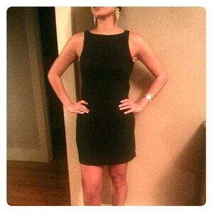 Vintage Black Cocktail Sleeveless Dress